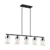 Nuvo Fixture, Pendant, 5-Light, Incandescent, 60W, 120V, A19, Medium Base, Width: 5.00 60/7104
